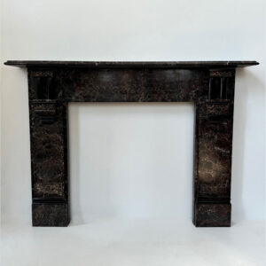 Late Victorian Slate Mantel with Hand Painted Marble Finish