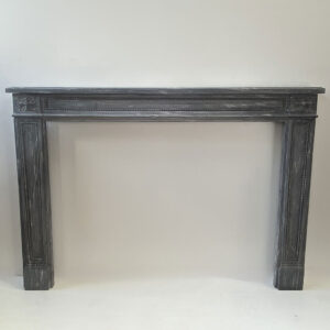 Antique Louis XVI Mantel in Bardiglio Marble